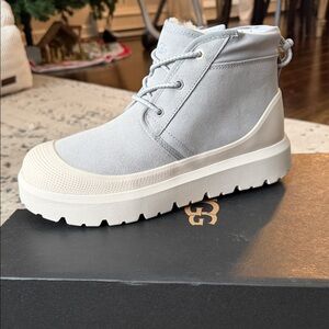 UGG Gray and Cream Men's Boots